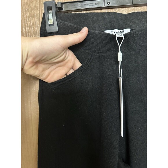 NWT 525‎ America Knitted Black Lounge Joggers Size Small Comfort Relax - Picture 4 of 7